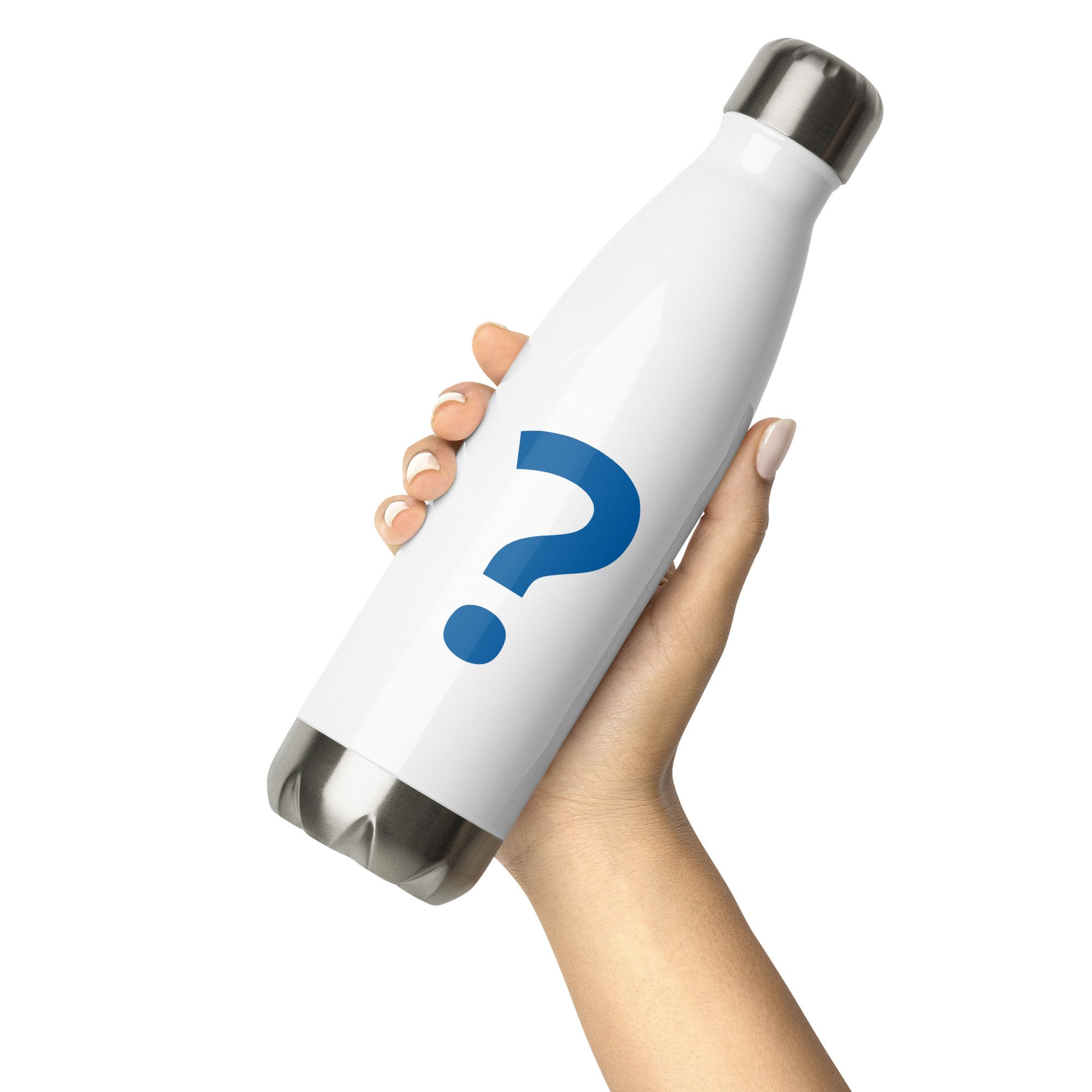 Steel Water Bottle with Initial ? ~ Bold